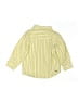 Tea 100% Cotton Stripes Yellow Long Sleeve Button-Down Shirt Size 3T - photo 2