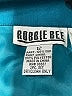 Robbie Bee 100% Silk Chevron-herringbone Teal Silk Pants Size 12 - photo 7