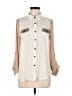 Edge 100% Polyester Color Block Ivory White Sleeveless Blouse Size M - photo 1