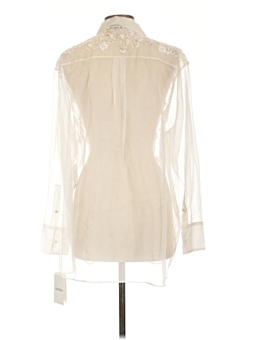 Valentino Long Sleeve Silk Top (view 2)