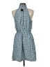 Express Houndstooth Blue Casual Dress Size M - photo 2