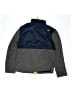 The North Face 100% Polyester Color Block Gray Track Jacket Size 10 - 12 - photo 2