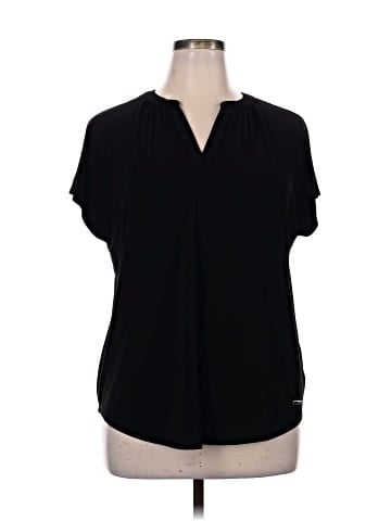 Jones New York Signature Short Sleeve Blouse (view 1)