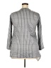 Unbranded 100% Polyester Stripes Gray 3/4 Sleeve Blouse Size 2X - photo 2