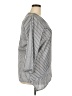 Unbranded 100% Polyester Stripes Gray 3/4 Sleeve Blouse Size 2X - photo 4