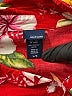 Basic Editions 100% Rayon Floral Red Short Sleeve Blouse Size L - photo 7