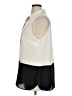 Christopher & Banks 100% Polyester Color Block Ivory Sleeveless Blouse Size XL (petite) - photo 5