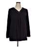 Apt. 9 100% Polyester Black Long Sleeve Blouse Size XL - photo 1