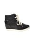 Roxy Black Wedges Size 8 1/2 - photo 1