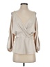 Trina Turk 100% Polyester Ivory 3/4 Sleeve Blouse Size S - photo 1