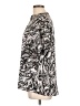 Lovestitch 100% Polyester Animal Print Silver Short Sleeve Blouse Size L - photo 5