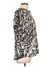 Lovestitch 100% Polyester Animal Print Silver Short Sleeve Blouse Size L - photo 4