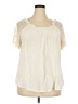 Eyeshadow Ivory Short Sleeve Blouse Size XXL - photo 1