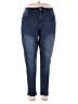Reba Solid Blue Jeggings Size 16 - photo 1