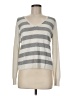 Liz Claiborne Stripes Silver Pullover Sweater Size M - photo 1