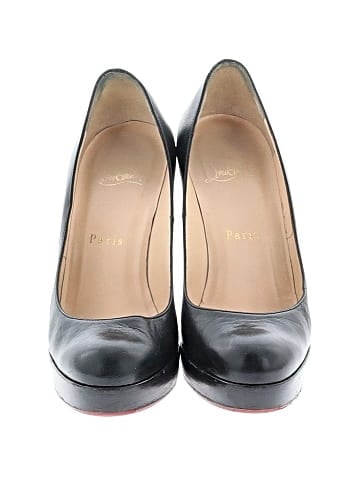 Christian Louboutin Leather Bruges 100mm Platform Pumps (view 2)