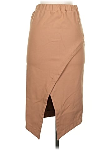 Gracia Faux Leather Skirt - back
