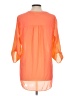 Decree 100% Polyester Orange 3/4 Sleeve Blouse Size L - photo 2