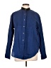 Assorted Brands 100% Cotton Polka Dots Blue Long Sleeve Button-Down Shirt Size L - photo 1