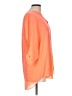 Decree 100% Polyester Orange 3/4 Sleeve Blouse Size L - photo 4