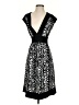 DressBarn Graphic Black Cocktail Dress Size 4 - photo 1