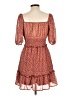 Blue Rain 100% Polyester Hearts Brown Casual Dress Size L - photo 2