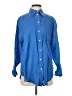H&M 100% Linen Blue Long Sleeve Button-Down Shirt Size XS - photo 1