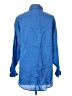 H&M 100% Linen Blue Long Sleeve Button-Down Shirt Size XS - photo 2