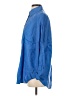 H&M 100% Linen Blue Long Sleeve Button-Down Shirt Size XS - photo 5
