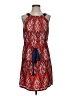 Jade 100% Polyester Print Red Casual Dress Size S (estimated) - photo 1