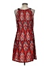 Jade 100% Polyester Print Red Casual Dress Size S (estimated) - photo 2
