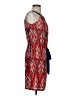 Jade 100% Polyester Print Red Casual Dress Size S (estimated) - photo 4