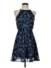 Blue Rain 100% Polyester Paisley Blue Casual Dress Size XXS - photo 1
