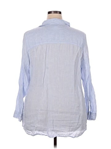 Sigrid Olsen 3/4 Sleeve Button-Down Shirt (view 2)