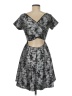 Rolla Coster Graphic Silver Cocktail Dress Size M - photo 2