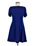 DKNY Solid Blue Casual Dress Size 8 (petite) - photo 1