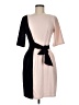 London Times Color Block Black Cocktail Dress Size 8 - photo 1