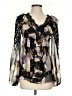 Boston Proper 100% Polyester Black Long Sleeve Blouse Size 2 - photo 1