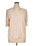 Adrianna Papell Tan 3/4 Sleeve Blouse Size XL - photo 1