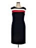 Connected Apparel Color Block Blue Cocktail Dress Size 16 - photo 1