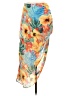 Shein Tropical Orange Casual Skirt Size 4 - photo 1