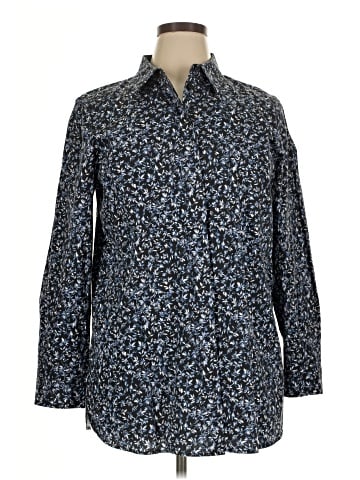 Lafayette 148 New York Long Sleeve Button-Down Shirt (view 1)