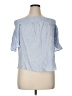 cavalini Blue Short Sleeve Blouse Size XL - photo 1