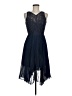 BCBG Paris 100% Polyester Blue Cocktail Dress Size 6 - photo 1
