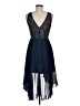 BCBG Paris 100% Polyester Blue Cocktail Dress Size 6 - photo 2