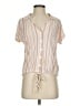 Fred David Tan Short Sleeve Henley Size S - photo 1