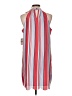 Maison Jules 100% Polyester Stripes Red Casual Dress Size L - photo 2