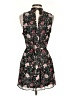 DR2 100% Recycled Polyester Floral Black Cocktail Dress Size S - photo 2
