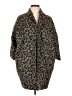 Atmosphere Animal Print Brown Coat Size 10 - photo 1