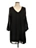 Lulus 100% Polyester Solid Black Casual Dress Size L - photo 1